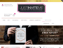 Tablet Screenshot of justinviteme.com